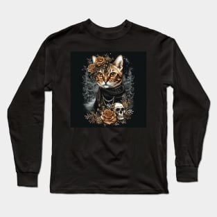 Gothc Bengal Cat Long Sleeve T-Shirt